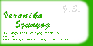 veronika szunyog business card